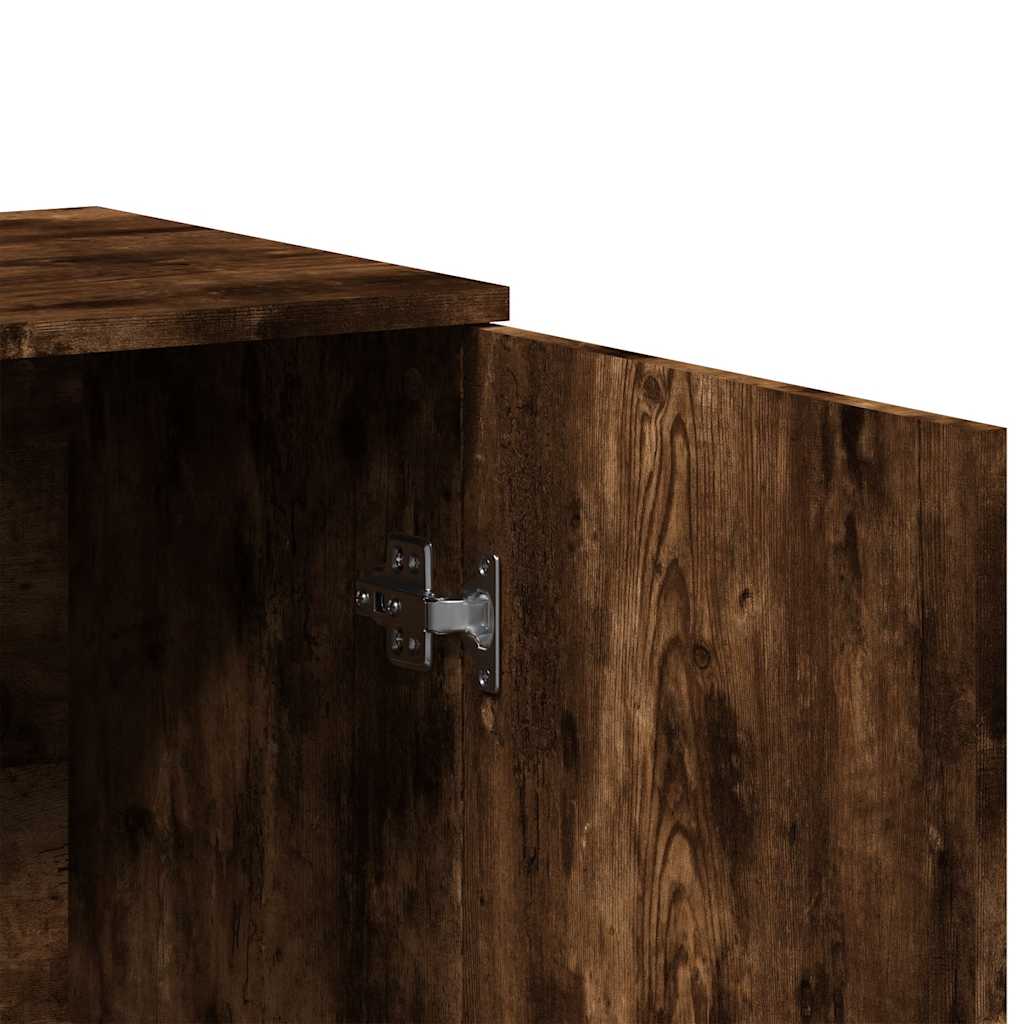 Sideboard Smoked Oak 79 x 38 x 80 cm Particleboard