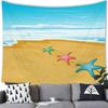 Summer Beach Tapestry Wall Hanging Cartoon Summer Beach  Party Home Bedroom Living Room Aestheticism Decor Background Tapestry