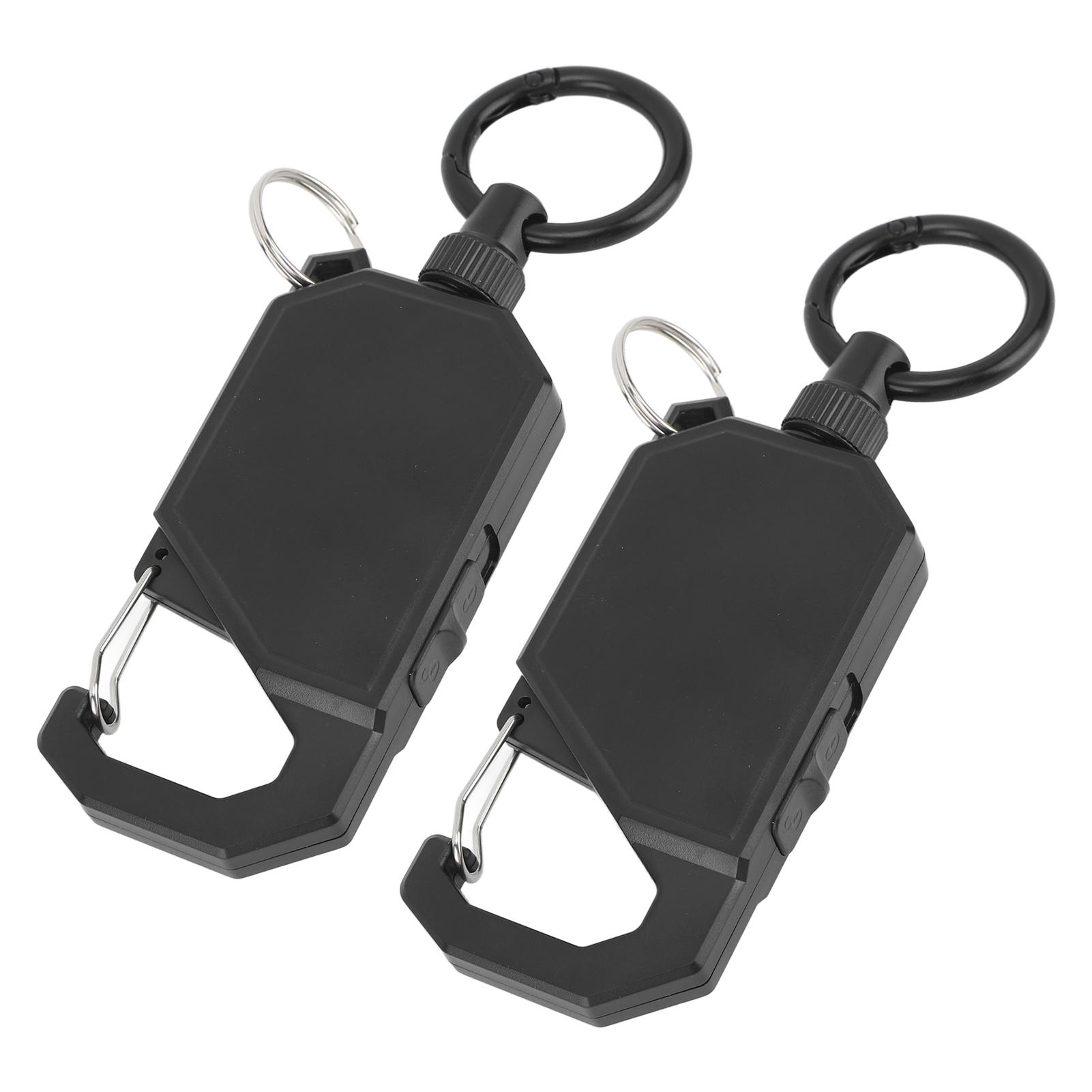 

2 шт., наружный, прочный, выдвижной брелок, прочный брелок для ключей от удочки