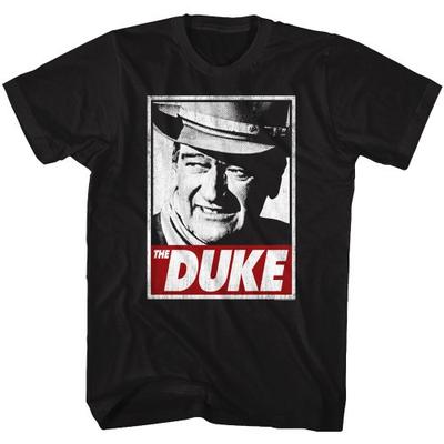 John Wayne Tha Duke Black Adult T-Shirt Unisex T-Shirt