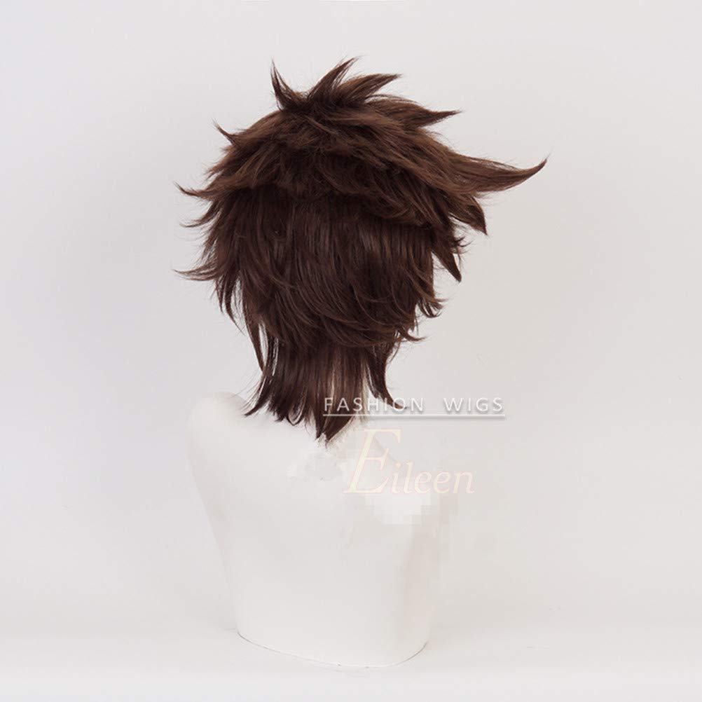 Eileen Bizarre Adventure Golden Wind Joseph Joestar Wig Heat Resistant Wig Halloween Christmas Costume Wig Net Included JoJo's +