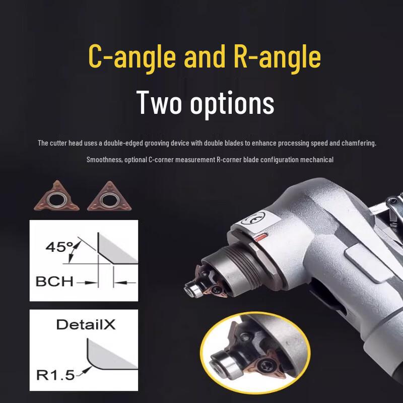 Pneumatic Handheld Chamfering Tool CN plug (adapter included)