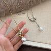 Dangling Beaded Sweater Chain Long Luxurious High-end Style Autumn-winter Versatile Necklace