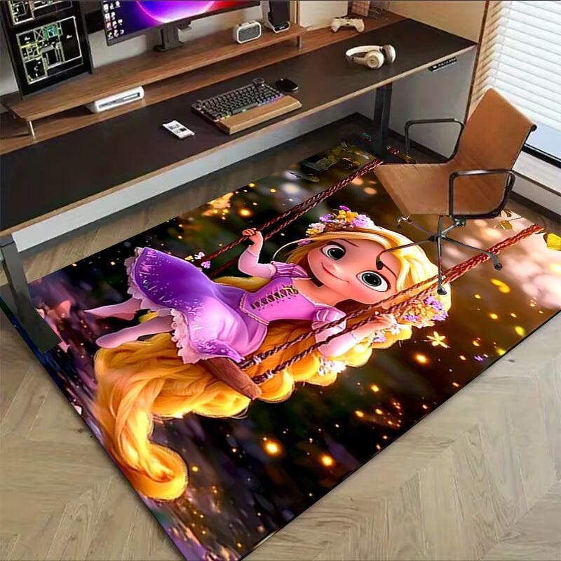 1 stuks Rapunzel Tapijt Kantoortapijt Buitentapijt Woondecoratie Vloerkleed Festival Cadeau Bureau stoel tapijt