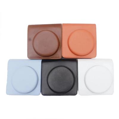 Retro PU kožená pouzdra na fotoaparáty Vodotěsný ochranný kryt Úložná taška s popruhem přes rameno pro Instax Square SQ1