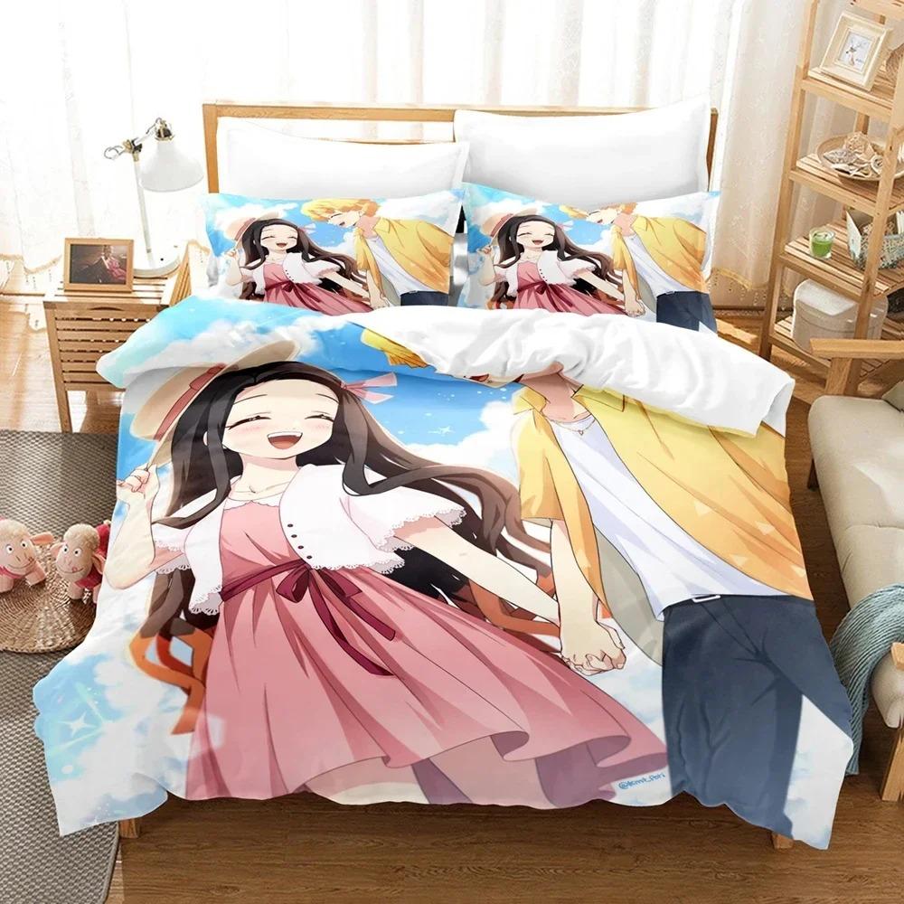 3D Anime Kawaii Girls Out Of The Blade Bedding Sets Duvet Cover Set With Pillowcase Twin Full Queen King Bedclothes Bed Linen