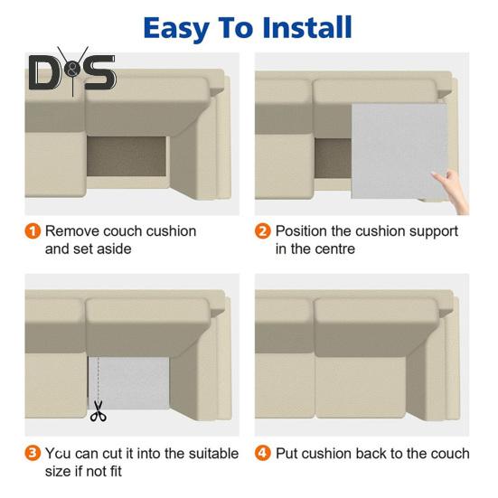 3 Pcs Couch Supports for Sagging Cushions High Density Repair Couch Supporter under the Cushions Restore Collapsed Sofas Support Plate