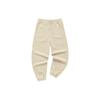 Embroidered Logo Knitted Cuffed Sports Pants Women Bottoms White T11W142808FIV