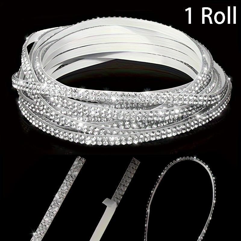 

Rhinestone Decorative Stickers, Freely Applicable, Suitable for Clothes and Shoes, 1.8Meters Long