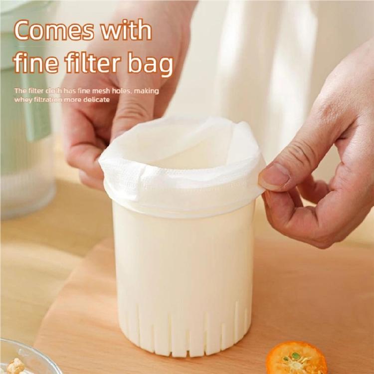 Hygienic Whey Extraction Device Dishwasher Safe ABS Build Strainer for Thick Creamy Yogurt Creation Kitchen Accessory
