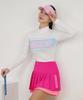 CHUCUCHU C24Ss-Ts014W Logo Color Block T-Shirt