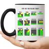 Ceramic Mugs For Wordle Lovers Chic-Style Handheld Coffee Water Cup For Home Kitchen Office