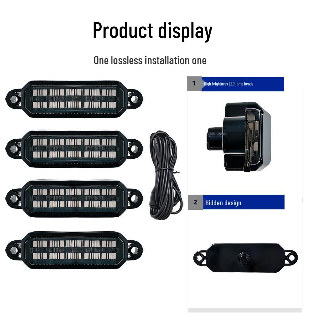 Ear Style LED Grille Light: Small Yellow Light for SUV/Pickup Off-Road Vehicles