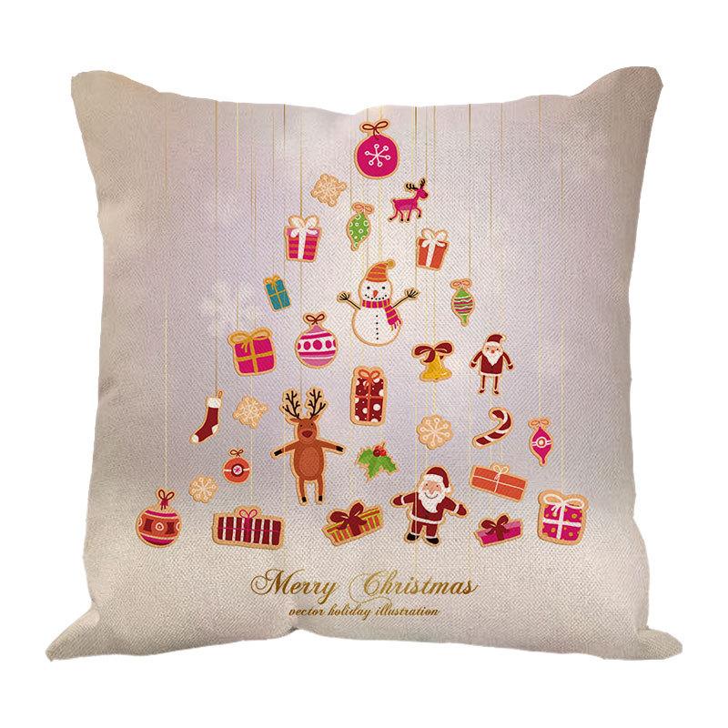 New Linen Christmas Pillows Linen Cushion Pillow Cover Pillow Pillow Car Pillow Sofa Pillow Cover