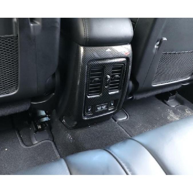 Fit For Dodge Durango 2011- ABS Carbon Fiber Rear Air Vent Outlet Cover Trim
