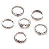 Schmuck Bunt Vintage Edelstein Gelenkring 6er Set Ring Charge
