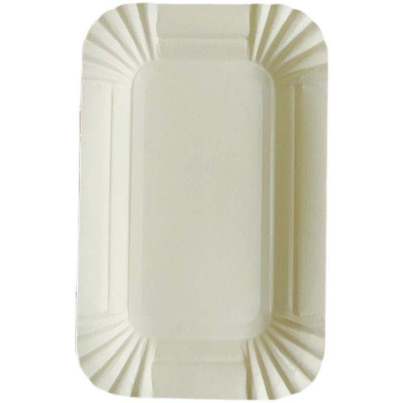 Kindergarten Handmade Disposable Paper Plates: Round & Rectangular for BBQ, Cakes, Bread, and Painting.