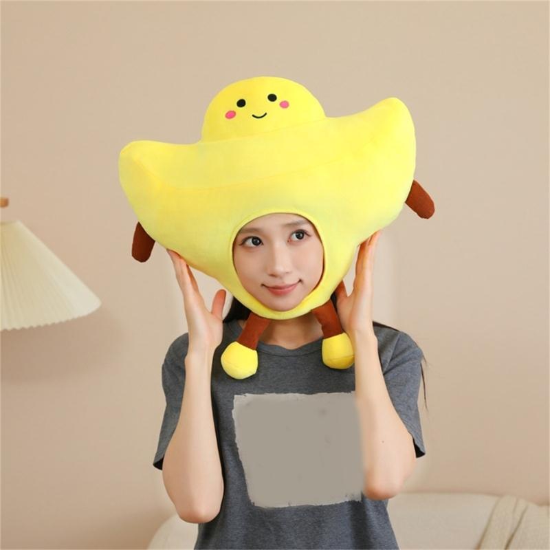 Kids Stretchy Pull On Embroidered Hat With Movable Limbs For Make Up Parties Indoor Outdoor Activity