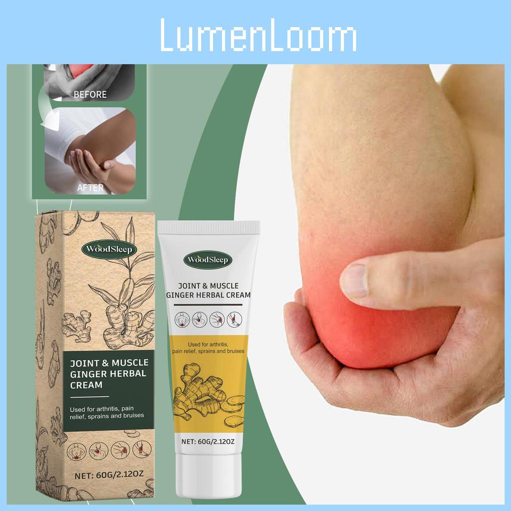 Woodsleep Ginger Herbal Balm For Effective Relief Of Knee Wrist Joint Muscle Discomfort