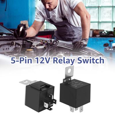30/40AMP 5-Pin 12V Car Relay Switch Waterproof Premium SPDT Relay Marine Relays Dust-Proof Auto Relay Switch for 12V Cars Boats