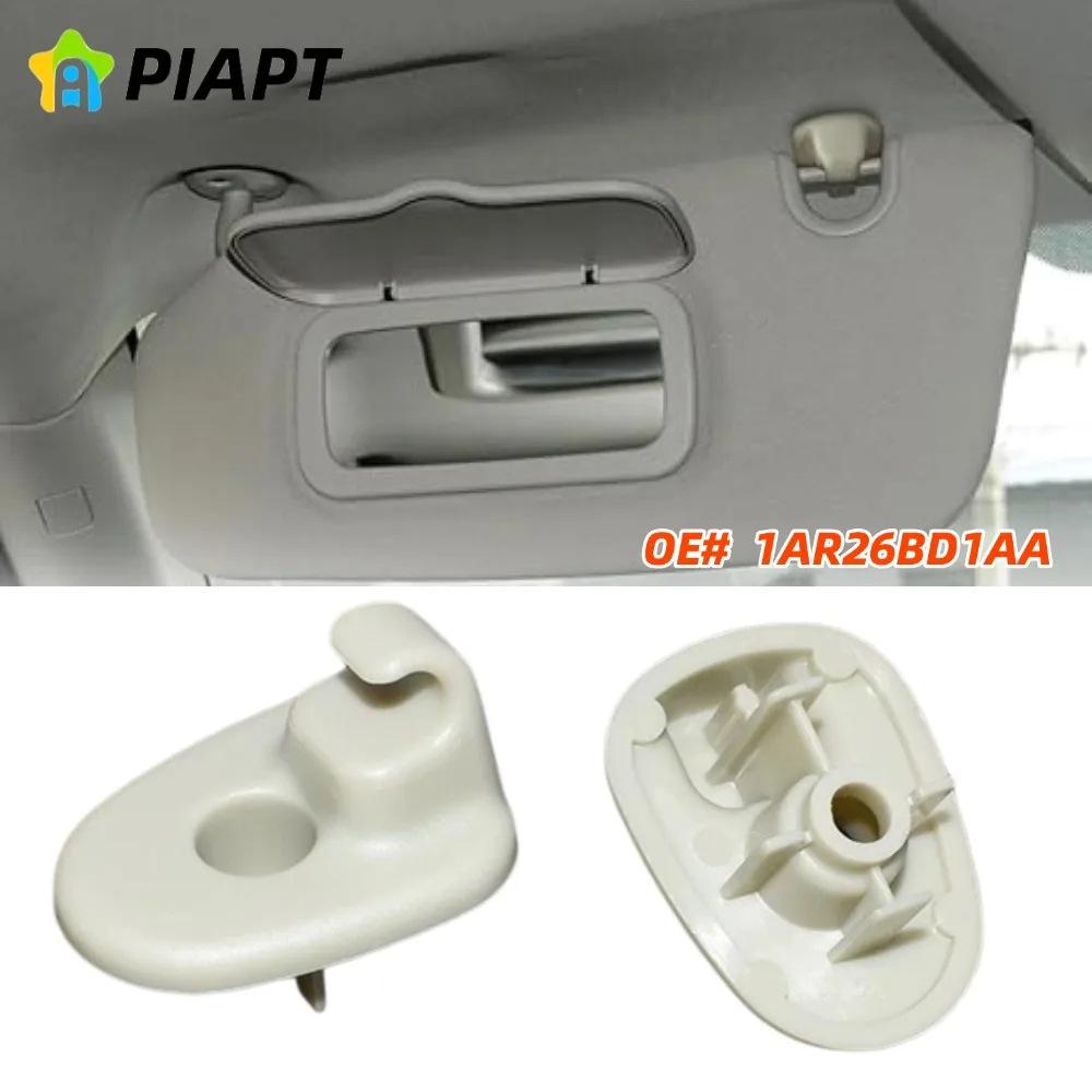 Compatible with 2 OE# 1AR26BD1AA Sun Visor Clips, Enhanced Car Sun Visor Hook Holder.
