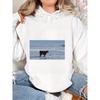I May Be Silly Funny Cow Pattern Printed Women's Hoodie Autumn and Winter Long Sleeved Round Neck Top Clothing
