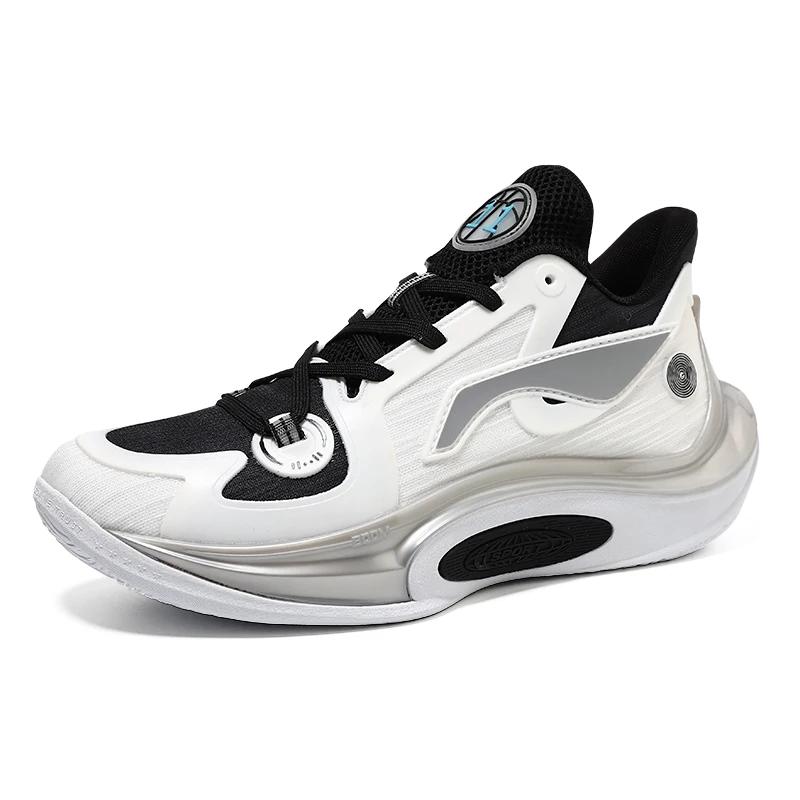 Herren-Basketballschuhe, atmungsaktiv, dämpfend, rutschfest, tragbar, Sportschuhe, Fitnessstudio, Training, athletische Basketball-Sneaker für Damen