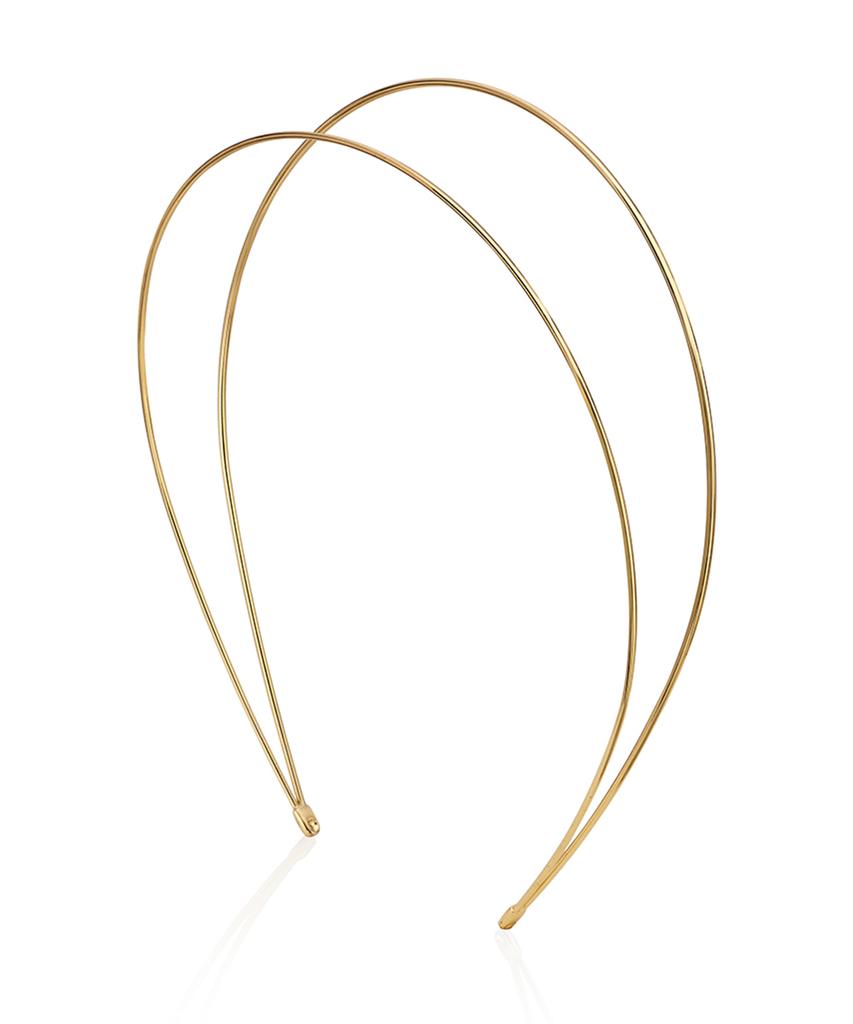 Begins Larin Double Wire Gold Crown Headband