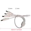 5.5mmx2.1mm Y Splitter Cable DC5.5x2.1mm CCTV Powers Supply Splitter Cable  1 To 2Way,1 To 4Way Splitter Power Cord