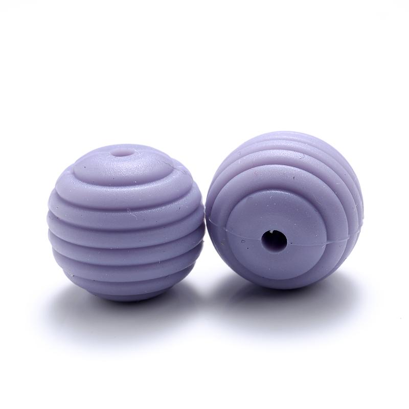 10 Stück/Los 15mm Baby-Silikonperlen Beißringe für 4-6 Monate Spiral-Lebensmittelechtes Silikon Beißring Schnuller Kette Halskette Herstellung