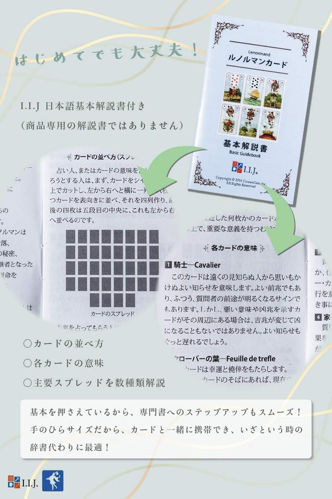 Lenormand Cards Gilded Reverie Lenormand Expanded Edition Oracle Cards Fortune Telling with Japanese Instruction Authentic I.I.J Manual,