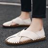 FashionHandmade Summer Men Sandals Casual Classic Men Beach Shoes Outside Male Shoe Comfortable Breathable Mans Footwear Hot Sale 2024
