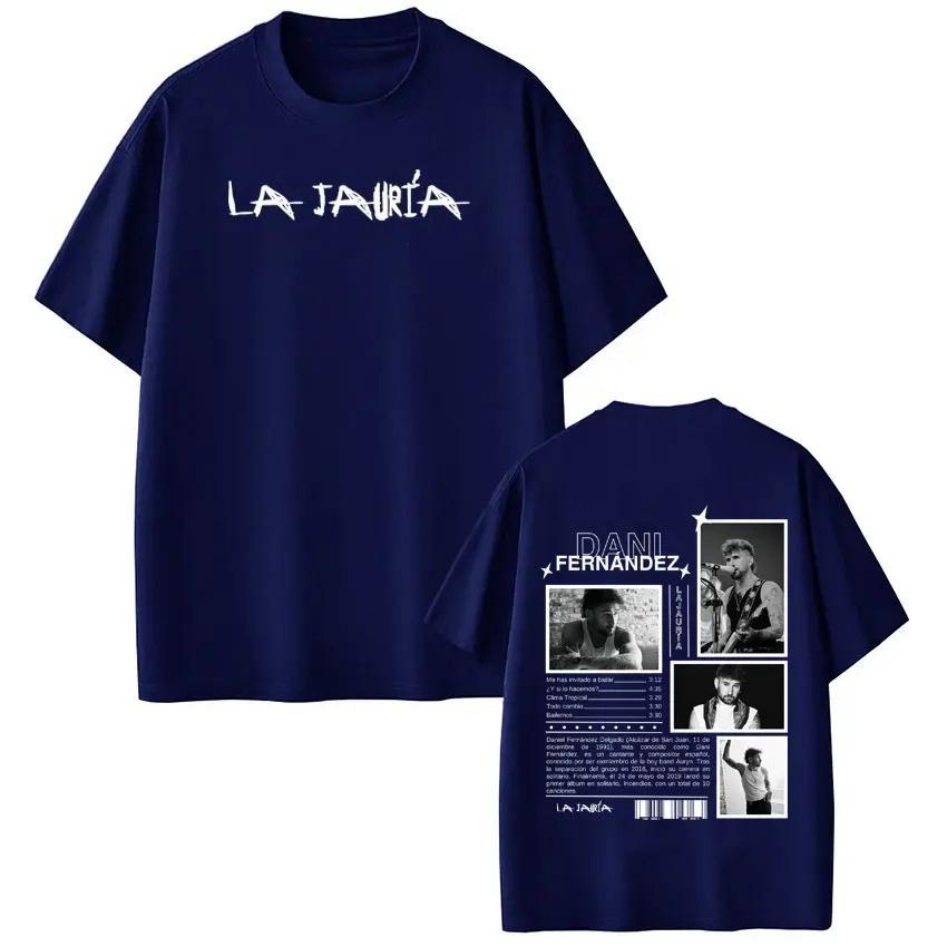 Shortsleeved Loose Casual Cotton Tshirts Rapper Dani Fernandez Album Tour Print Tshirt Unisex Women Hiphop Tshirts Streetwear