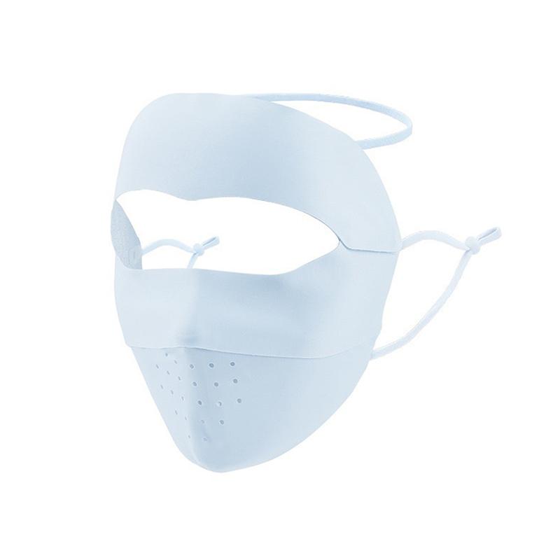 Sunscreen Mask Traceless Women Detachable Facekini Ice Silk Anti-ultraviolet Summer Breathable Thin Cover Whole Face