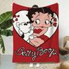 B-BeTTy-CuTe-Boop Throw Soft Flannel Throw Blanket, Lightweight Breathable Summer Nap Blanket For Sofa Home Travel Cozy Decor