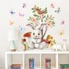 Easter 2026 Cartoon Rabbit & Butterfly Electrostatic Window Stickers