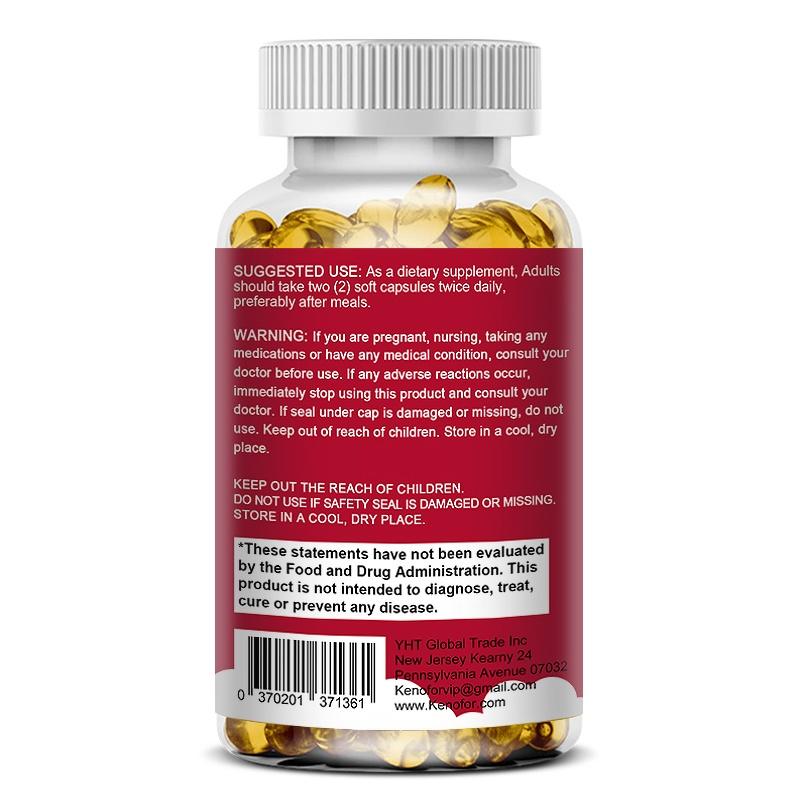 Kenofor Cranberry + Vitamin C Capsules 25000mg Equivalent, 50:1 Concentrate from Fresh Cranberries, with Vitamin C 125mg & Vitamin E, 120 Caps