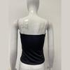 Summer Floral Print V-neck Slim Fit Backless Top