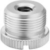 1/4 to 5/8 Adapter, 1/4"-20 Female to 5/8"-27 Male Screw Thread Adapter for Camera Monitor Microphone Stand - 2 Pack