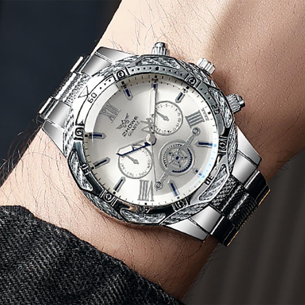 

1PC-Men s Watch Business Trend Luxury Digital Scale Dial Quartz Watch Suitable for Daily Clothing Matching Perfect Gift