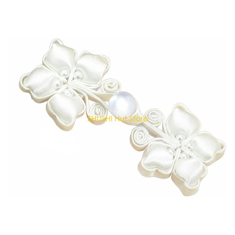 Cheongsam Buttons Cheongsam Cardigans Costume Outfit Sewing Chinese Closures Buttons Handmade Sewing Fasteners Closures D57B