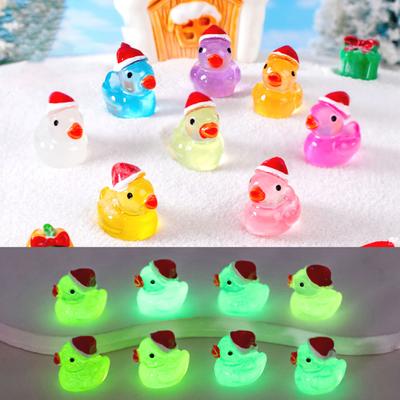 Resin Duck Miniature The Dark Adorable Glow In Mini Landscape Creations Xmas Duck