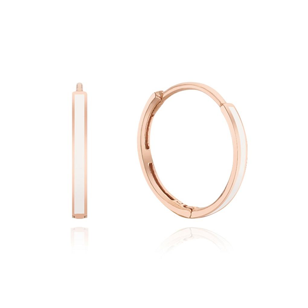 

LLOYD 11mm Epoxy White One-Touch 14k Gold Earrings LOFL4060G Yellow Gold (YG)