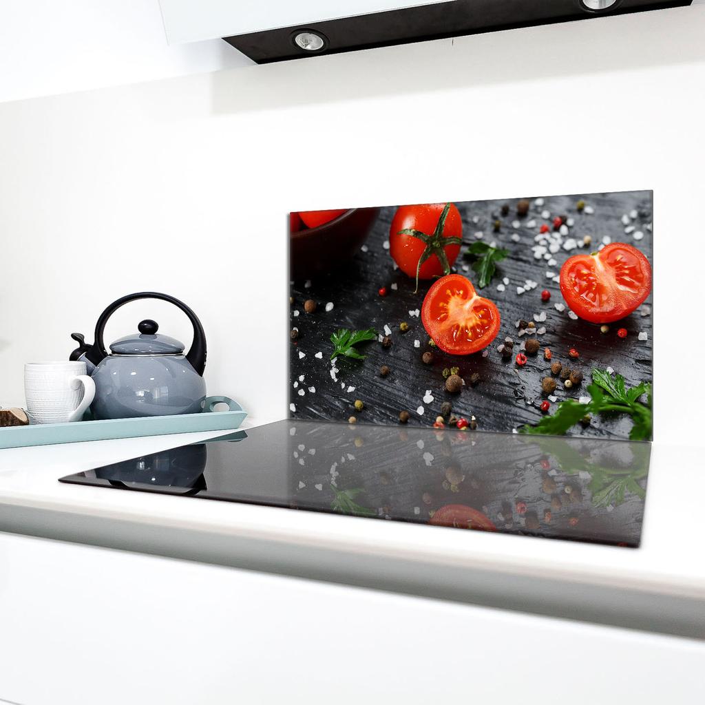 Glas-Kochfeld-Schutzplatte 90x52 Tomate