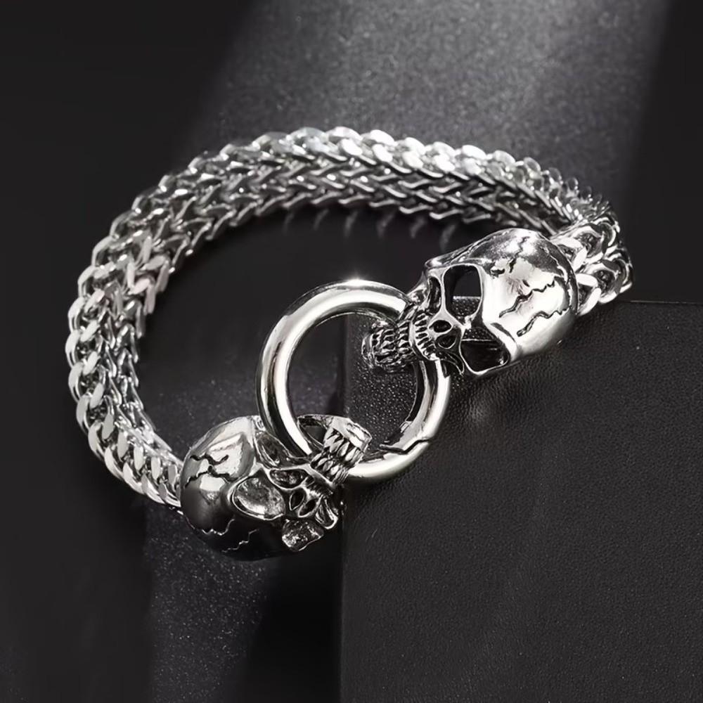 Gothic Style Steampunk Hand Chain Vintage Retro Men Shiny Finish Bracelet Friends