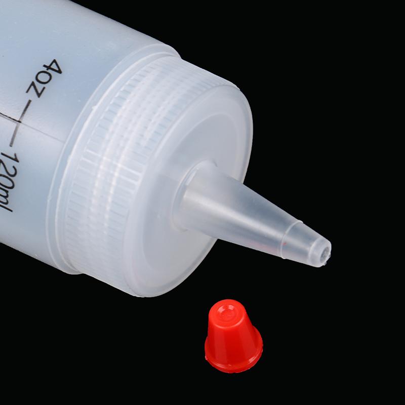 120/350/450Ml Plastic Needle-Nosed Scale Squeeze Bottle Leak-Proof For Kitchen