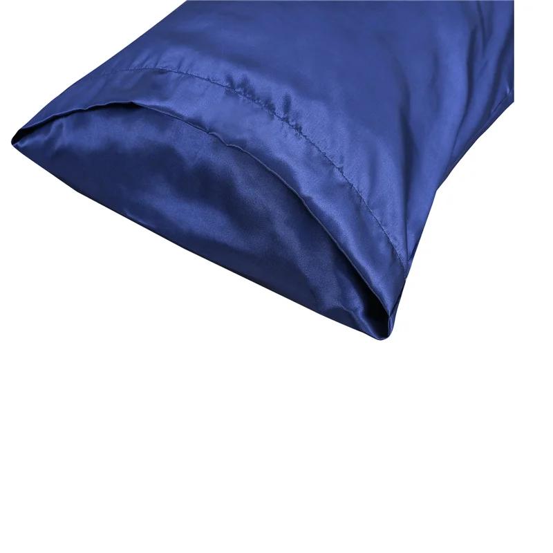 Body Size Pillow Cases High-end Pillow Cover Couple Double Pillow Case Solid Color Cases Safety No Zipper