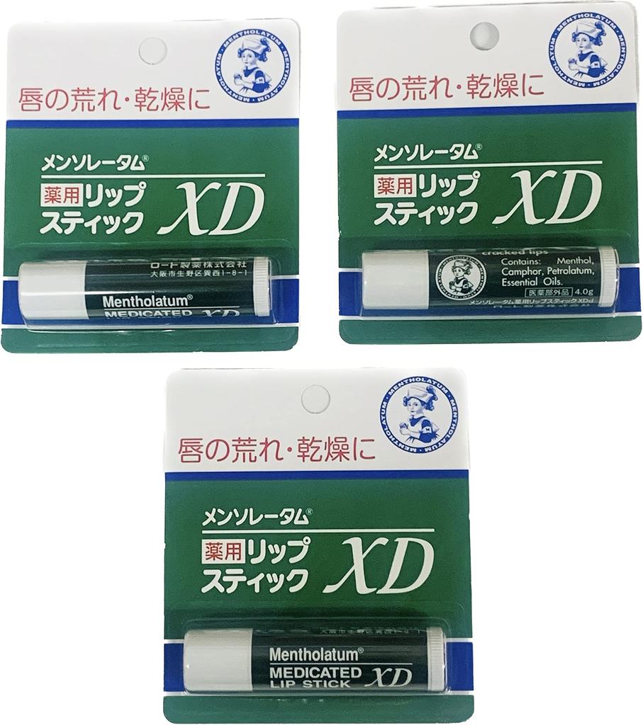 Mentholatum Medicated Lipstick XD 4g purchase of Nationwide delivery record included Quasi-drug [Bulk 3]