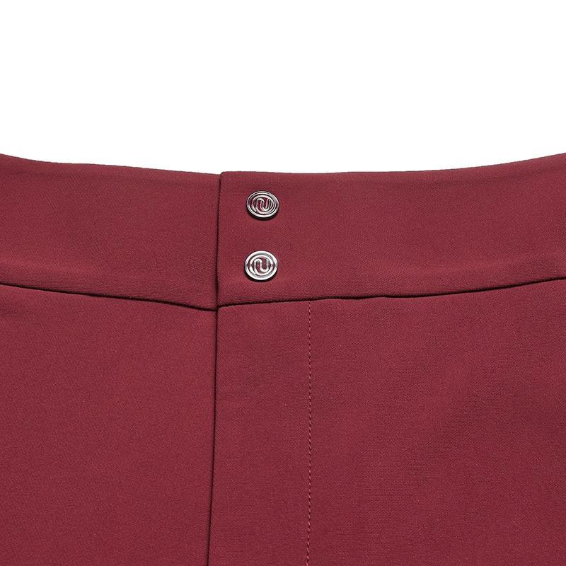 FILA By Naoki Takizawa Fashionable Versatile Slim Elegant Daily Comfortable Woven Casual Pants Women pants Red F11W542801FWI