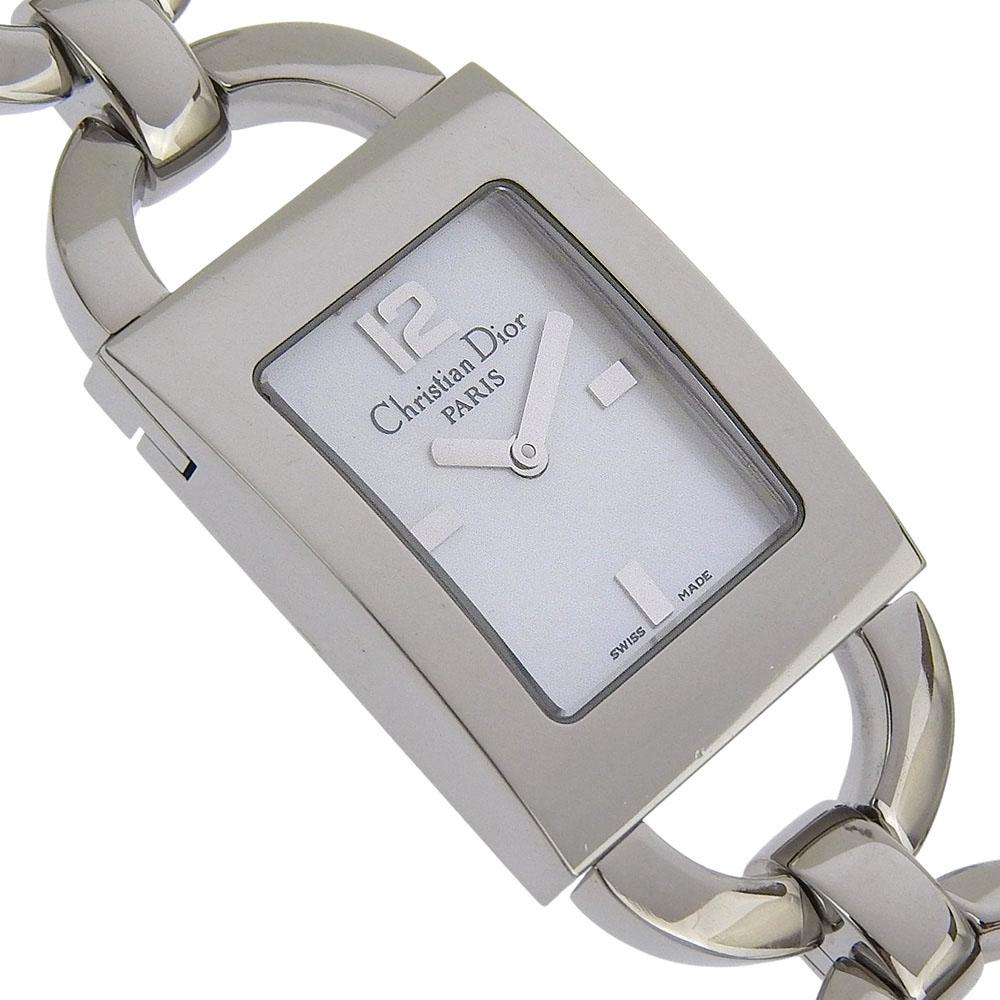 Dior Maris Watches D78-109 White shellDial Stainless Steel Quartz Analog Display Women Used